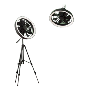 JISULIFE FA17 Outdoor LED Ceiling Fan With Long Tripod Stand