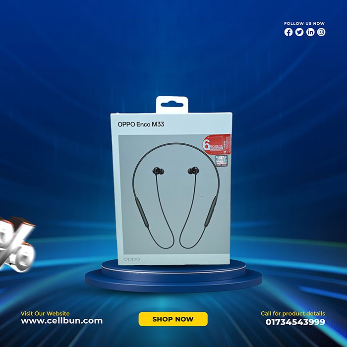 OPPO Enco M33 Wireless Earphone 45dB Active Noise Canceling