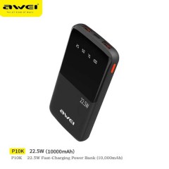 Awei P10K 10000mAh 22.5W PD Fast Charge Power Bank
